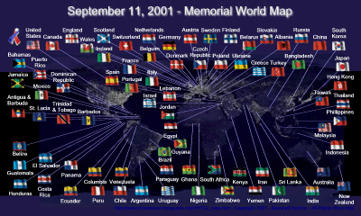 World Trade Center Map - © 2001 - CENLYT Productions-ms designs