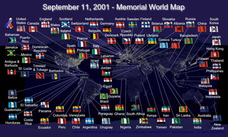 World Trade Center Map - © 2001 - CENLYT Productions-ms designs