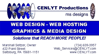 CENLYT Productions-ms designs - Business Card Front