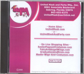 United Mask & Party Manufacturing, Inc. Disk Case Cover